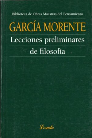 Lecciones preliminares de filosofía.